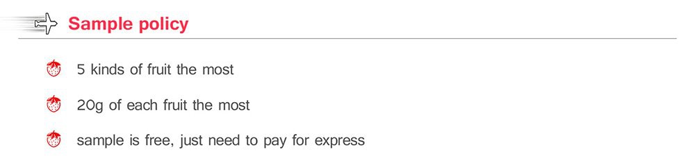 freeze dried Cherry Dice Free Sample